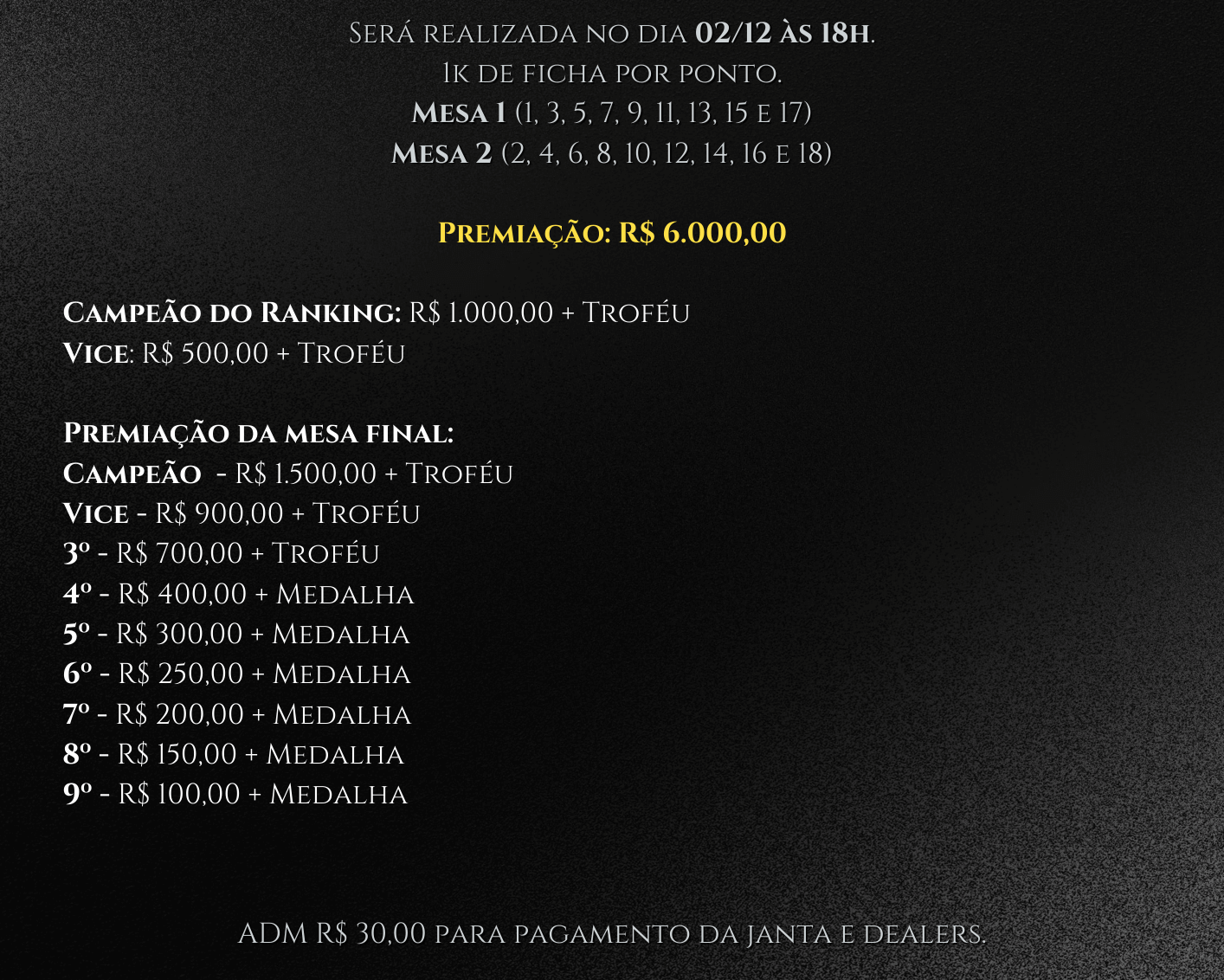 Regulamento mesa final